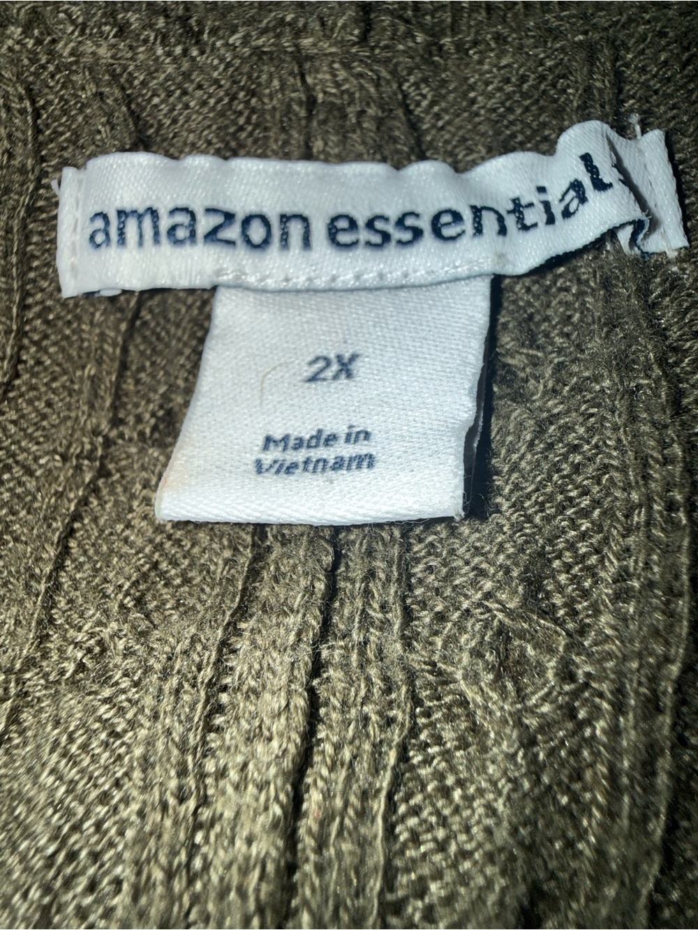 Amazon Essentials Olive Cable-Knit Crewneck Sweater - Women's - Picture 6 of 6